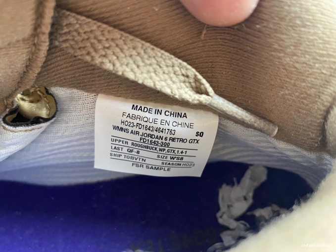 Air Gore-Tex FD1643-300 Brown WMNS Kelp Jordan 6 1108